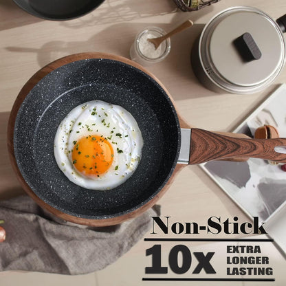 Kitchen Academy Induktion Kochtöpfe Set Granit 12-tlg. Schwarz