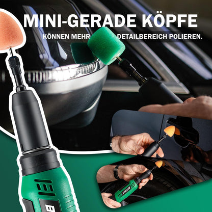 BATOCA S6 Mini Akku-Poliermaschine, 12V DA & RO Polierset