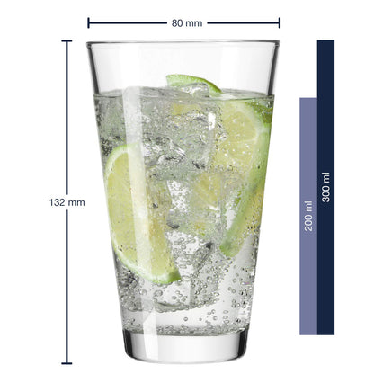 Leonardo Ciao Trinkgläser 18er Set aus Glas, 300 ml