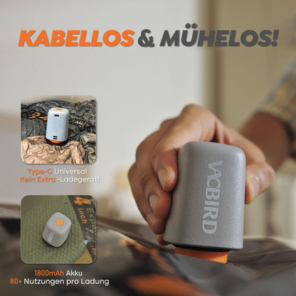 Vacbird Vakuumbeutel Set, 15 Stück mit kabelloser Vakuumpumpe