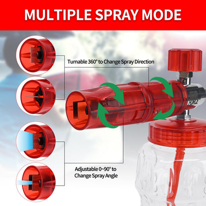 BEAR FORCE Hochdruckreiniger-Spritzpistole M22 mit Schaumlanze 1L