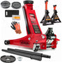 Sellnet Rangierwagenheber hydraulisch 3T Set mit Unterstellböcken und Gummiauflagen