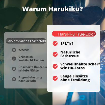 Harukiku LY500 Automatik-Schweisshelm True Color DIN 4/9-13