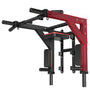 Fitness Klimmzugstange Wandmontage 2-in-1 Dip Station 500kg. Robuste, schwarze Stahlkonstruktion für Klimmzüge und Dips.