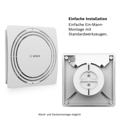 Bosch Leiser Badlüfter 1900 W125 – 125mm, Lichtschalter