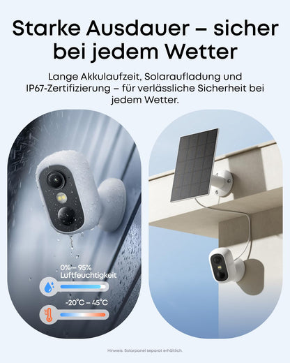 eufy eufyCam C35 Kabellose Überwachungskamera für Innen & Aussen