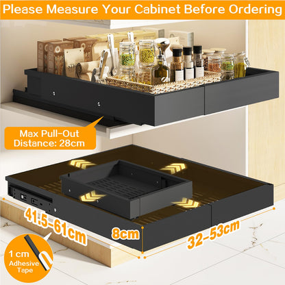 Mointal Teleskopschublade 2er-Set, ausziehbarer Schrank-Organizer