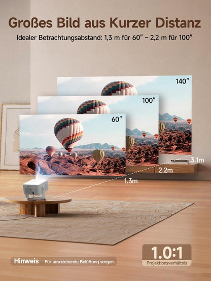 Magcubic HY450Max Smart Beamer 1080P Full HD mit Android 14