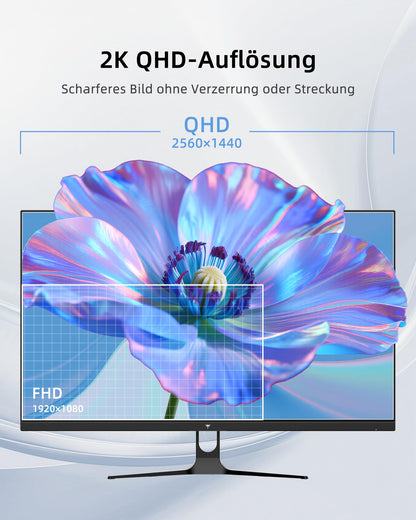 KTC H32D6 32 Zoll WQHD Monitor mit IPS-Panel, 120 Hz, weiss