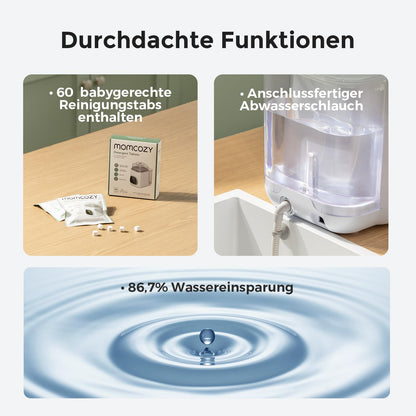 Momcozy KleanPal Pro Schneller Automatischer Babyflaschen-Reiniger