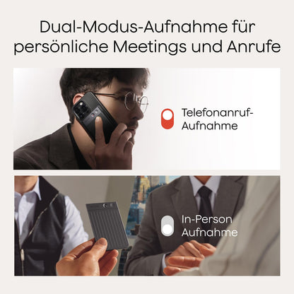 Plaud Note KI-Diktiergerät NB-100 mit 64 GB und Hülle, schwarz