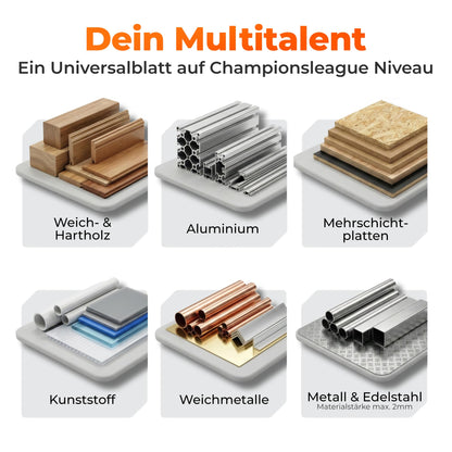 BAUBECK Kreissägeblatt 250x30 mm Multi Material Feinschnitt, 80 Zähne