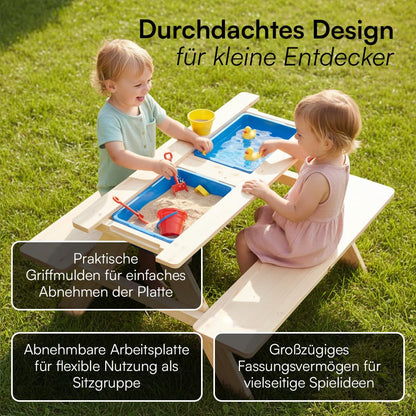 Bellabino Inny Kindersitzgruppe Outdoor aus Kiefer mit Wannen