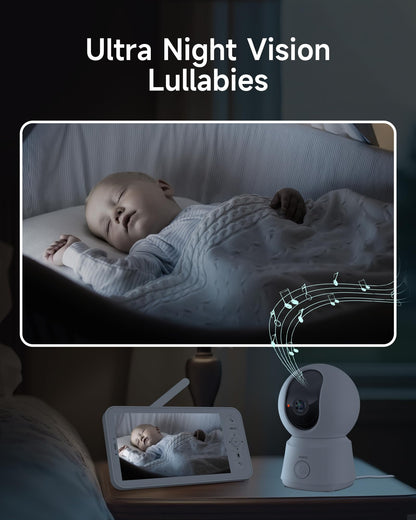 ARENTI Video-Babyphone B2Kit mit Kamera, 5-Zoll-Display und App