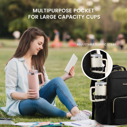 LOVEVOOK Rucksack Damen 15,6 Zoll Laptopfach, wasserabweisend