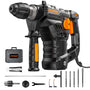 DOVAMAN RH15A Bohrhammer SDS-Plus - 1500W, 7J, 4 Funktionen. Robuster, rot-schwarzer Bohrhammer für Bohren & Meißeln.