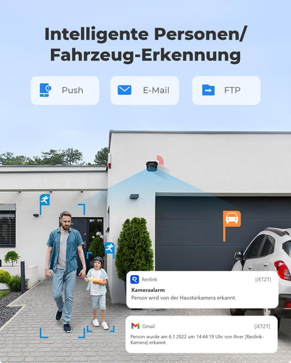 Reolink RLC-810A smarte 4K PoE Überwachungskamera - Aussen