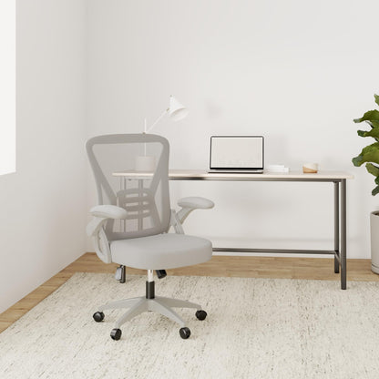 rattantree Ergonomischer Bürostuhl mit Lendenwirbelstütze – Grau