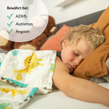 Ella Gewichtsdecke Kinder 3.2 kg - Dino 100x150 cm