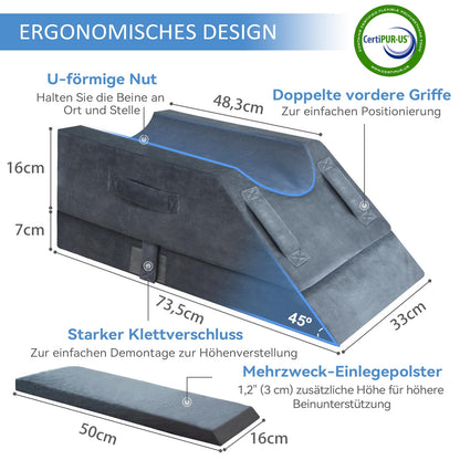KingPavonini Venenkissen Beinhochlagerungskissen, 4-stufig
