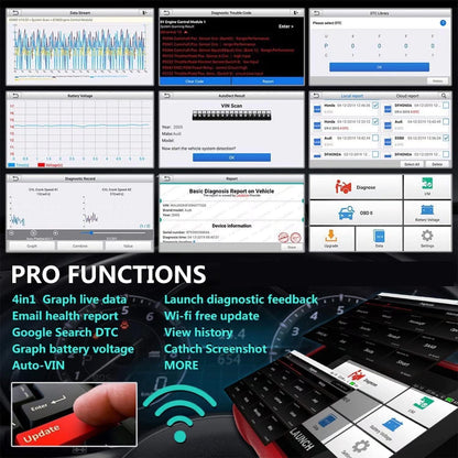 LAUNCH CRP123E V3.0 OBD2 Diagnosegerät für Motor, ABS, SRS, Getriebe