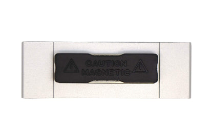 Schmalz Lineo Namensschild aus Aluminium mit Magnet, silber, 10er-Set
