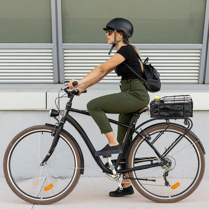 CXWXC Fahrradkorb hinten mit Cargo-Netz und Liner bis 30 kg