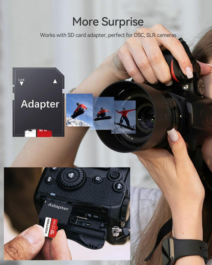 KOOTION Micro SD Karte 128GB 5er-Pack UHS-I Class 10 mit SD Adapter
