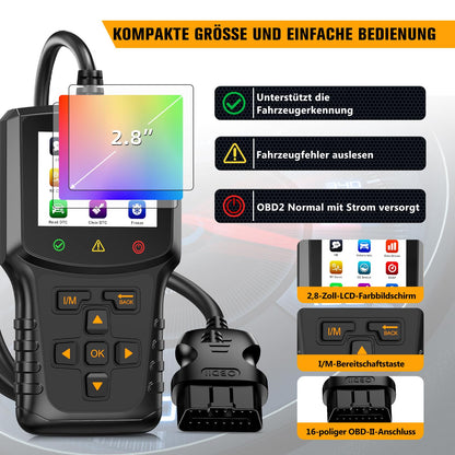 jinzhoutek OBD2 Diagnosegerät KFZ Auslesegerät für OBDII Fahrzeuge
