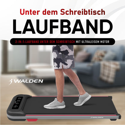 Walden Walking Pad F2200 Laufband Ultraflach 0.75 PS – Unter dem Schreibtisch