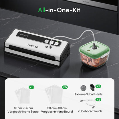FRESKO Automax V2 Automatisches Vakuumiergerät 140W für Lebensmittel