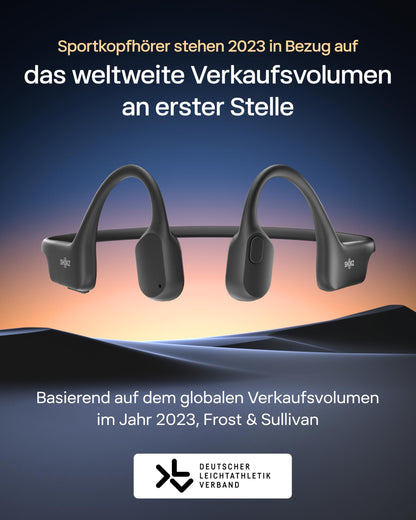 SHOKZ OpenRun Open-Ear Knochenschall-Kopfhörer mit Bluetooth