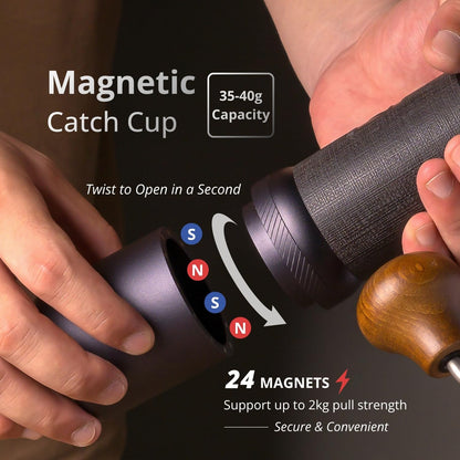 1Zpresso J-Ultra Manuelle Kaffeemühle, Eisen Grau, konisches Mahlwerk