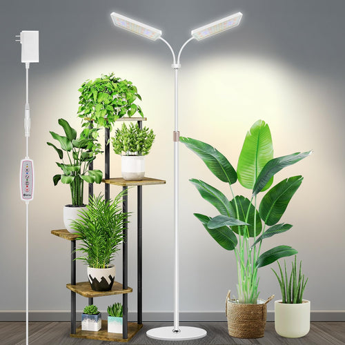 Wiaxulay Pflanzenlampe LED Vollspektrum – 153 LEDs, 360° Schwanenhals. Flexible LED-Lampe für Pflanzenwachstum.