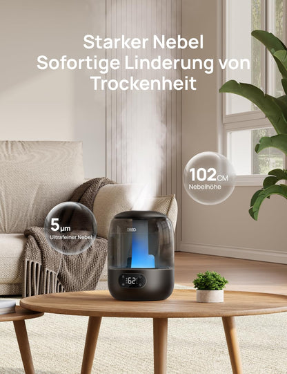 DREO Kaltnebel-Luftbefeuchter Ultraschall 3L Top-Fill DR-HHM006