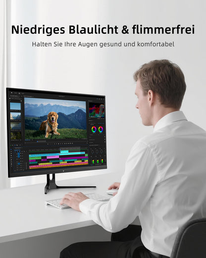 KTC H32D6 32 Zoll WQHD Monitor mit IPS-Panel, 120 Hz, weiss