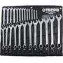 TECPO Maul-Ringschlüssel-Satz, 25-teilig, 6–32 mm, mit Rolltasche