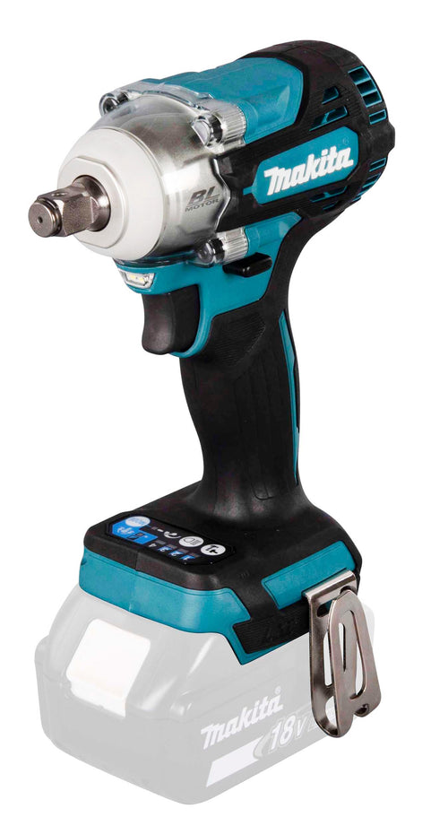 Makita DTW300Z Akku-Schlagschrauber 18V Gerät Solo. Blaues, pistolengriffförmiges Gerät zum Anziehen/Lösen von Schrauben.