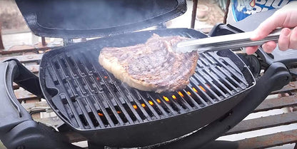 GFTIME Grillrost Gusseisen 7645 für Weber Q200/Q2000 Serie, 2 Stück