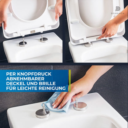DOMBACH WC-Sitz ET-A480 mit Absenkautomatik, abnehmbar, weiss