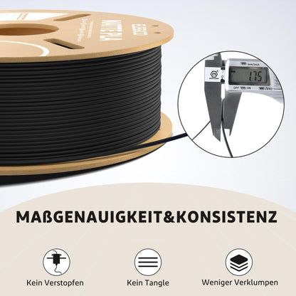 ELEGOO Matte PLA Filament 1.75mm – 4KG Schwarz Weiss Grau Beige