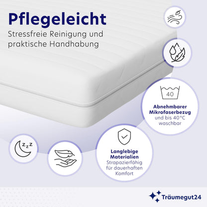 Träumegut24 AquaFlex 7-Zonen Matratze Kaltschaum - 90x200 H2/H3