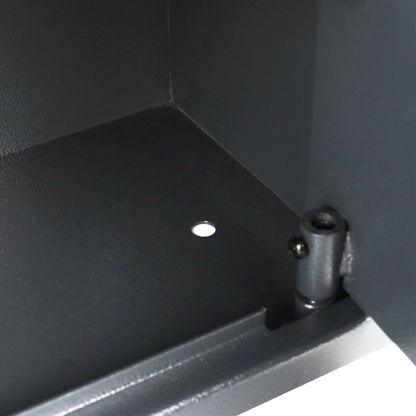 HMF Möbeltresor 49200-11, Safe mit Schlüssel, Stahl, Anthrazit