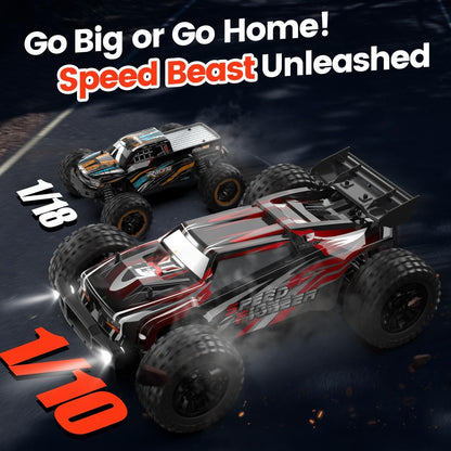 DEERC 9206E RC Auto 4WD 1:10 Monstertruck mit 2 Akkus, 48 km/h