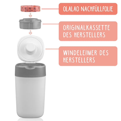 olalao Windeleimer-Nachfüllfolie – 16er-Pack Tommee Tippee