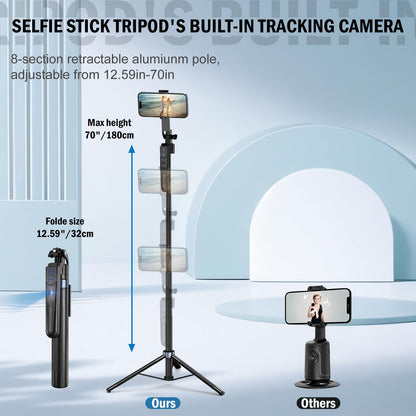 YUANRAN B181 Handy Stativ mit 360° Face Tracking und Fernauslöser