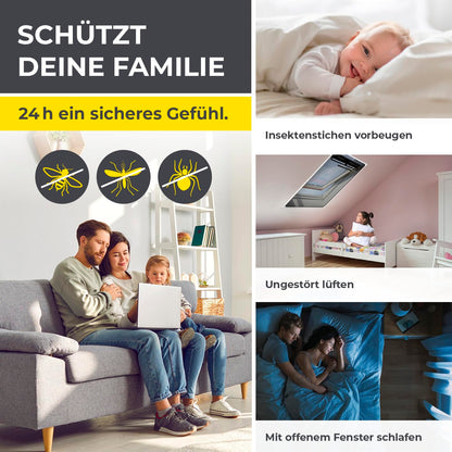 EASYmaxx Insect Protect Teleskop-Fliegengitter für Dachfenster, weiss