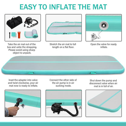 Air Matte Track Aufblasbare Turn- & Gymnastikmatte mit Pumpe - 3m