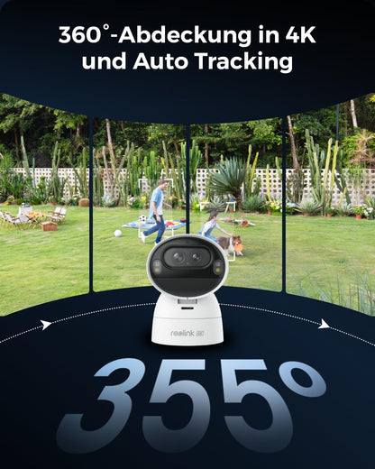 Reolink Argus Track 4K Solar Überwachungskamera mit 6W Solarpanel