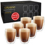 Creano Doppelwandige Trinkgläser 400 ml, 6er Set, spülmaschinenfest